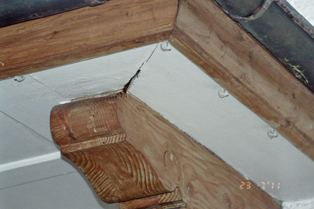 Hornissennest in Vordachhohlraum